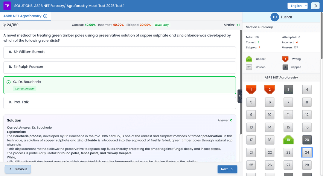 Real Exam Interface